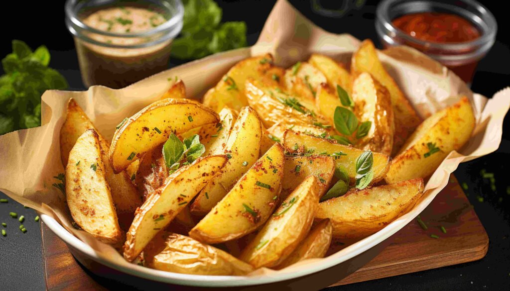 Easy Way to Perfect Crispy Baked Potato Wedges Recipe